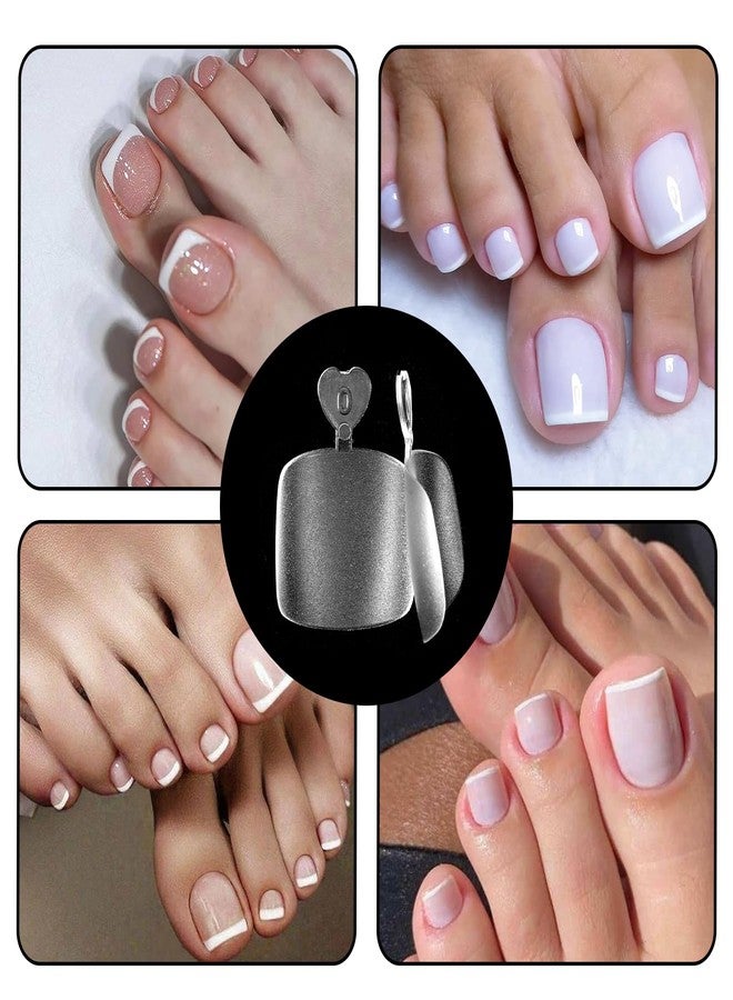 Styquenzer أظافر قدم جل ناعمة، 240 قطعة - قصيرة مربعة غير لامعة، أطراف أظافر صناعية تغطي كامل الأظافر الاصطناعية، شفافة، للعناية بالقدمين في المنزل أو الصالون - Image 5